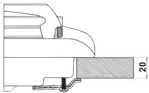 INDESIT PIM 604 IX - Schema di fissaggio dei ganci - 1