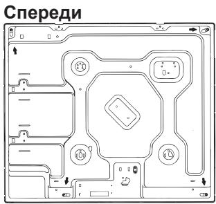 Спереди