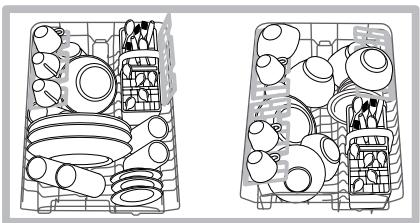 INDESIT DSG573,  DSG573NX,  DSG 573 - The height of the upper rack should ideally be adjusted WHEN THE RACK IS EMPTY. - 3