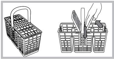 INDESIT DSG573,  DSG573NX,  DSG 573 - Cutlery basket - 1