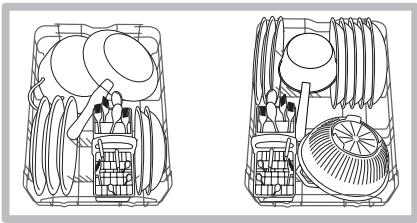 INDESIT DSG573,  DSG573NX,  DSG 573 - The height of the upper rack should ideally be adjusted WHEN THE RACK IS EMPTY. - 4