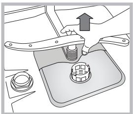 INDESIT DSG573NX - Reinigung der Sprüharme - 2