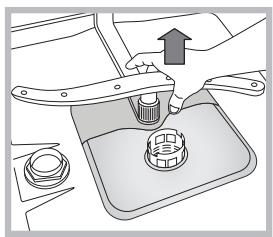 INDESIT DSG573NX - Nettoyer les bras de lavage - 2