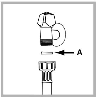 INDESIT WIXL 85 - Connecting the water inlet hose - 1