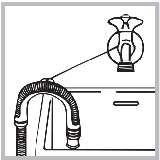 INDESIT IWC 6125 - Connecting the drain hose - 2