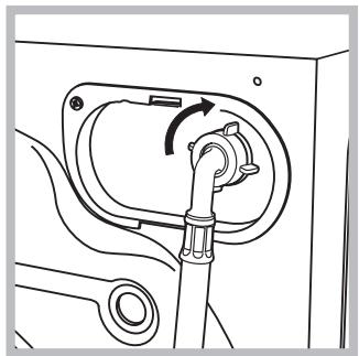 INDESIT IWC71251C FR - Conexión del tubo de alimentación de agua - 2