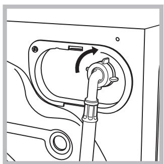 INDESIT IWC71251C FR - Ligação do tubo de alimentação da água - 2