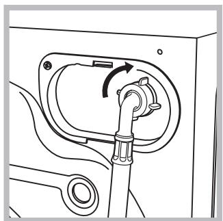 INDESIT IWC71251C FR - Anschluss des Zulaufschlauches - 2
