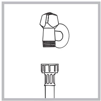 INDESIT IWC71251C FR - Connecting the water inlet hose - 1
