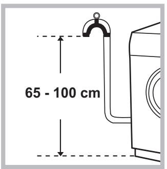 INDESIT IWC71251C FR - Conexión del tubo de descarga - 1