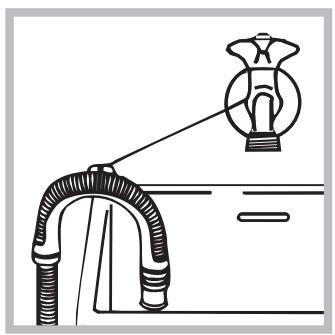 INDESIT INNEX XWA 61252 W FR,  IWC61252 C FR - Raccordement du tuyau de vidange - 2