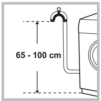 INDESIT IWC 5125 FR - Connecting the drain hose - 1