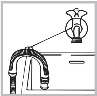 INDESIT IWC 5125 FR - Connecting the drain hose - 2