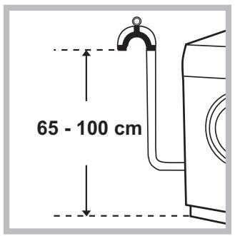INDESIT IWC 5125 FR - Raccordement du tuyau de vidange - 1