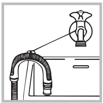 INDESIT IWC 5125 FR - Raccordement du tuyau de vidange - 2