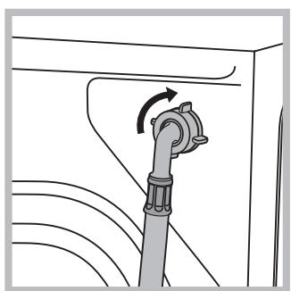 INDESIT IWC 5125 FR - Connecting the water inlet hose - 2