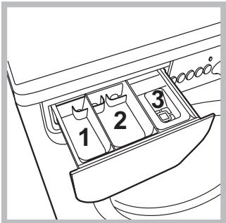 INDESIT IWDE 7145 B - Waschmittel und Wäsche - 1