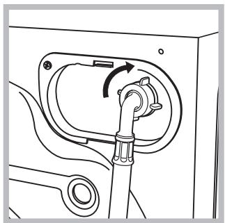 INDESIT IWDE 7145 B - Raccordement du tuyau d'arrivée de l'eau - 2