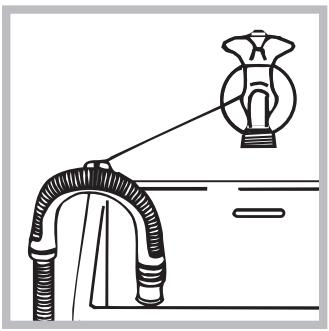 INDESIT IWDC 71680 - Veden poistoletkun liittäminen - 2