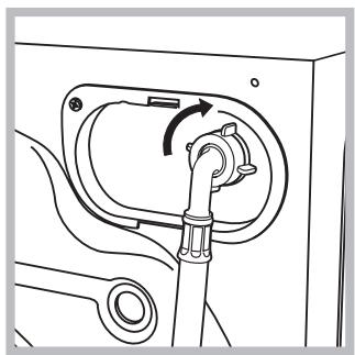 INDESIT IWDC 71680 - Anschluss des Zulaufschlauches - 2