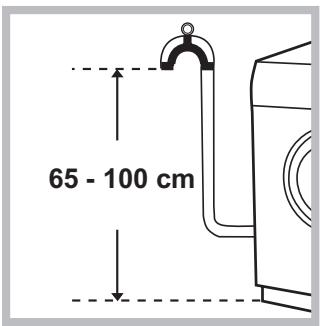 INDESIT IWDC 71680 - Veden poistoletkun liittäminen - 1