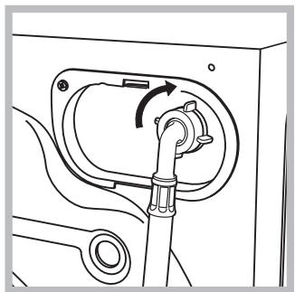 INDESIT XWDE751680XKFR,  XWDE 751680X W FR - Raccordement du tuyau d'arrivée de l'eau - 2