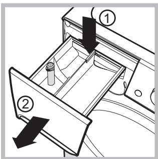 INDESIT XWDE751680XKFR,  XWDE 751680X W FR - Cleaning the detergent dispenser drawer - 1