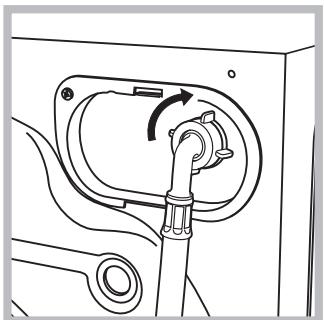 INDESIT XWDE751680XKFR,  XWDE 751680X W FR - Connecting the water inlet hose - 2