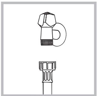 INDESIT XWDE751680XKFR,  XWDE 751680X W FR - Connecting the water inlet hose - 1