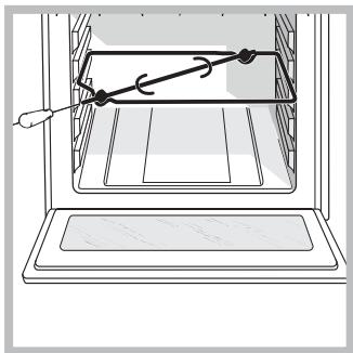 HOTPOINT FHS 89 P IX/HA - Tournebroche (n'existe que sur certains modèles) - 1