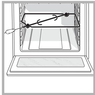 HOTPOINT UT 89 HA LUCE - Per azionare il girarrosto (vedi figura) procedere come - 1