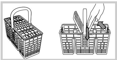 HOTPOINT LSFA 935 EU/HA - Panier à couverts - 1