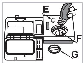 HOTPOINT LSFF 9M114 C EU - Measuring out the rinse aid - 1