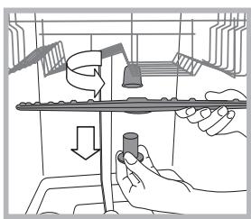 HOTPOINT LSFF 9M114 C EU - Nettoyer les bras de lavage - 1