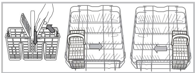 HOTPOINT LSFF 9M114 C EU - Panier à couverts - 1