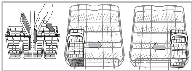 HOTPOINT LSFF 9M114 C EU - Cestino delle posate - 1