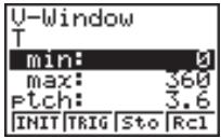 CASIO GRAPH 25 - Réglages de la fenêtre d'affichage (V-Window) - 4