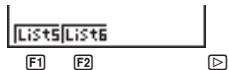 CASIO GRAPH 25 - - Pour sélectionner la liste de données de l'axe y (YList) - 3