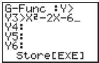 CASIO GRAPH 25 - Exemple - 1