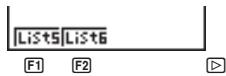 CASIO GRAPH 25 - - Pour sélectionner la liste de données de l'axe x (XList) - 3
