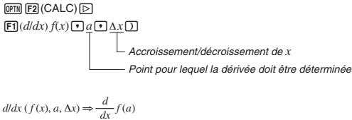 CASIO GRAPH 25 - Calculs de différentielles - 1