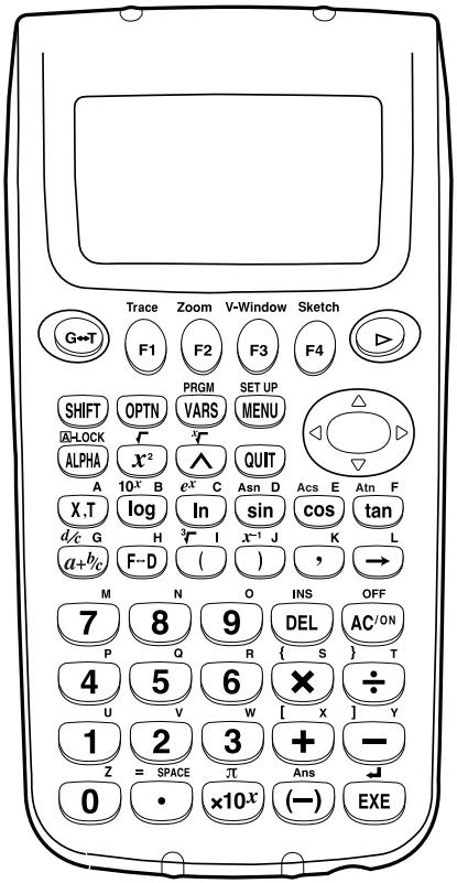 CASIO GRAPH 25 - Tableau des touches - 1