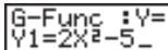 CASIO GRAPH 25 - Exemple - 1
