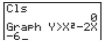 CASIO GRAPH 25 - Exemple - 3