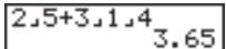 CASIO GRAPH 25 - Exemple - 2