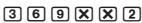 CASIO GRAPH 25 - Remplacer 369 × × 2 par 369 × 2 - 1