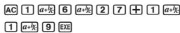 CASIO GRAPH 25 - Opération - 1