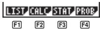 CASIO GRAPH 25 - Exemples de menus - 2