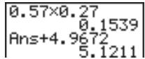 CASIO GRAPH 25 - - Pour effectuer un calcul consécutif - 1