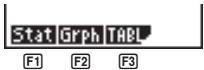 CASIO GRAPH 25 - Menu de commandes d'affichage (DISP) - 1
